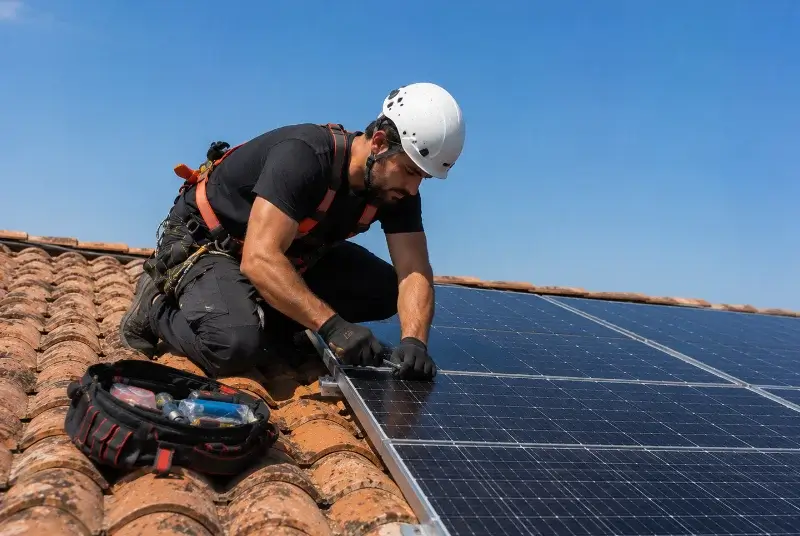 Maintenance et monitoring de panneaux solaires à l'Hermitage